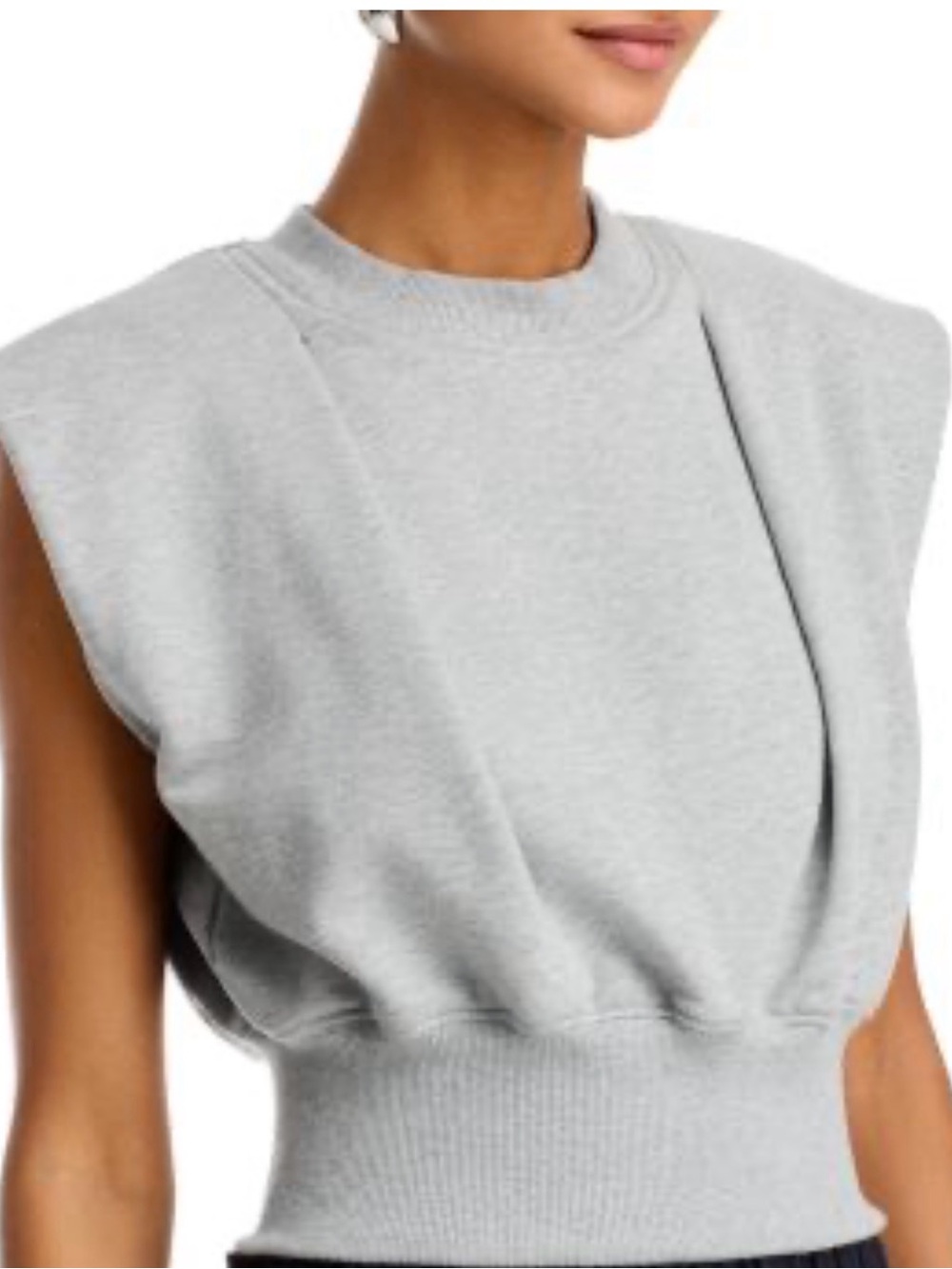 3.1 PHILLIP LIM FRENCH TERRY SLEEVELESS TOP